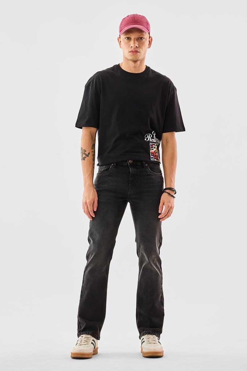 SNITCH Straight Fit Stretch Washed Jeans - Image 5
